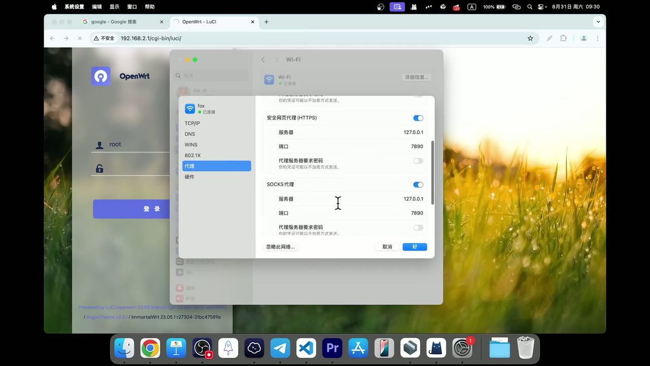 代理绕过设置界面